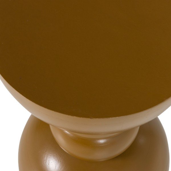 Okrogla stranska mizica iz masivnega manga ø 35 cm Miel – WOOOD-image-3