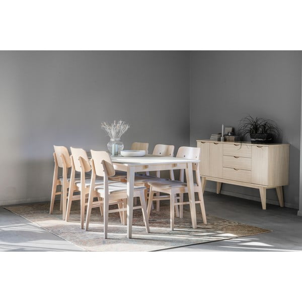 Mat lakirana hrastova jedilna miza Rowico Filippa, 180 x 90 cm-image-3