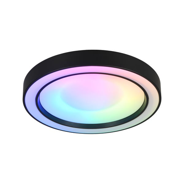 Črna/bela LED stropna svetilka ø 40 cm Arco – Reality-image-2