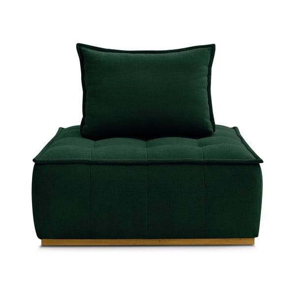 Temno zelen fotelj iz šenilje Elisa – Bobochic Paris-image-3