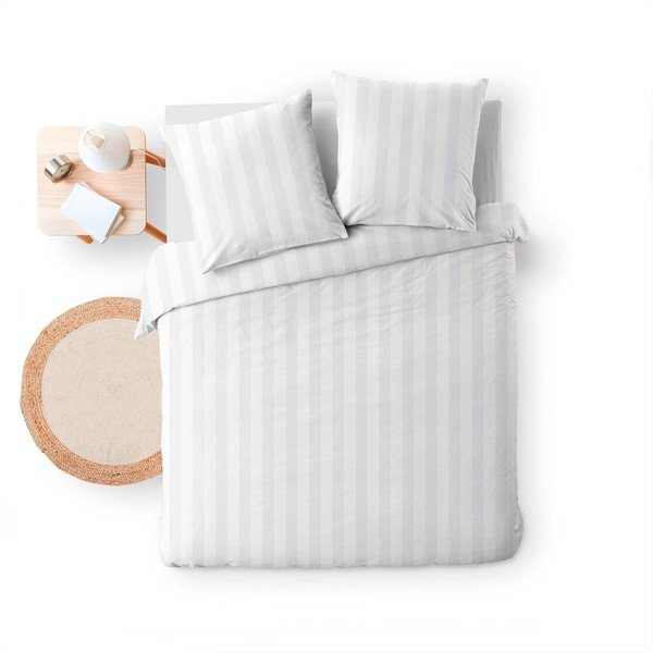 Bela podaljšana posteljnina za zakonsko posteljo iz mikrovlaken 240x220 cm Cleo – douceur d'intérieur