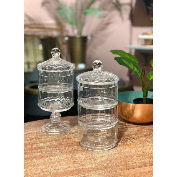 Steklen kozarec na peclju Mia Camaya, višina 29 cm-image-1