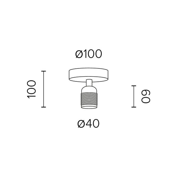 Bela stropna svetilka Sotto Luce Uno-image-2