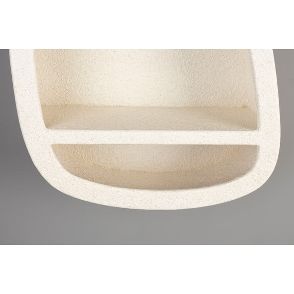 Kremno bela večnivojska polica 23 cm Veda – Dutchbone-image-4