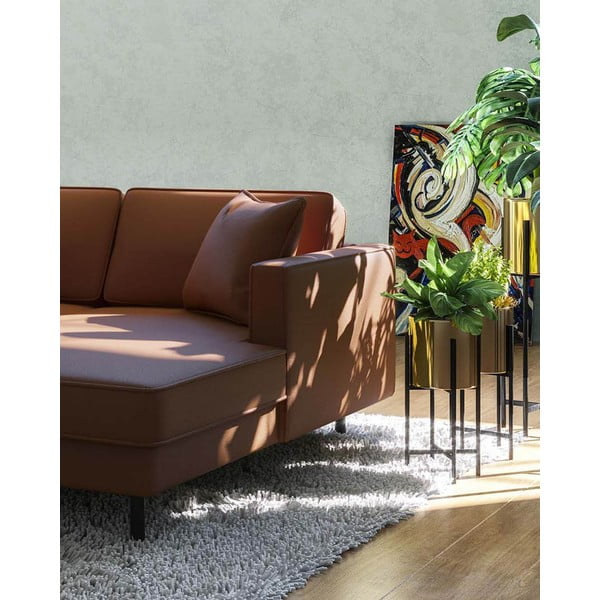 Usnjena kotna sedežna garnitura v konjak rjavi barvi (z desnim kotom) Kobo – MESONICA-image-3