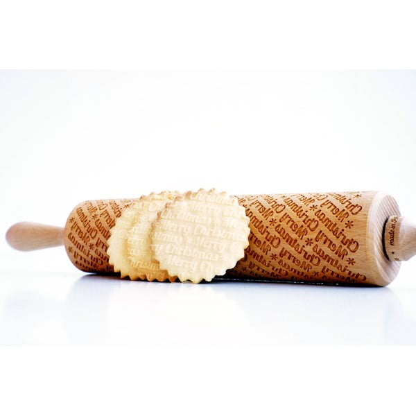 Lesen božični reliefni valjček za testo Valek Merry Christmass-image-3