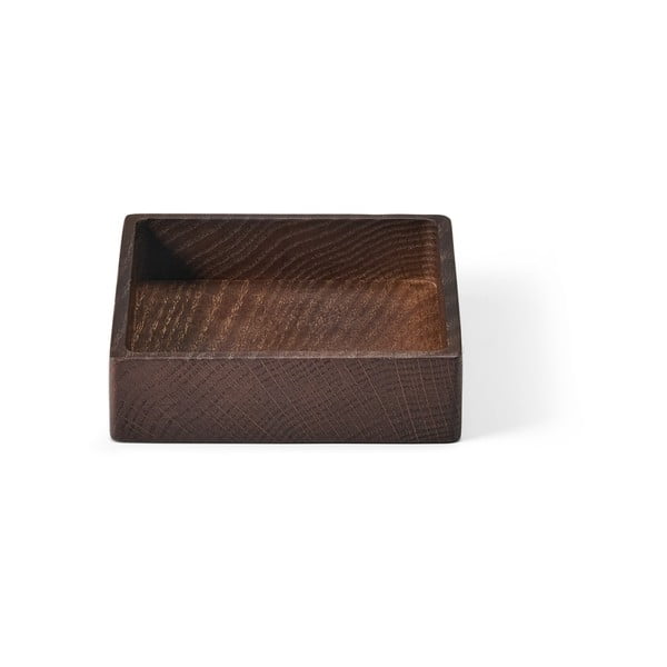 Rjava dekorativna lesena škatla za shranjevanje 11x11x3 cm Square S – LIND DNA