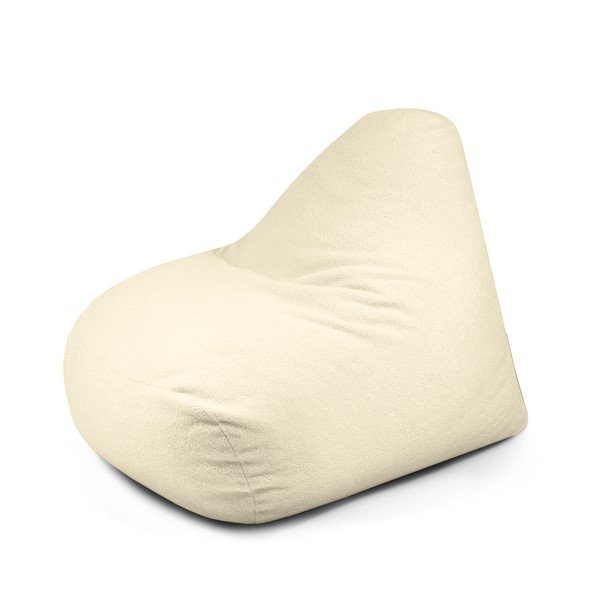 Kremno bela vreča za sedenje iz tkanine bouclé Snug 100 – SLOWDOWN