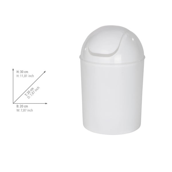 Bel koš za smeti iz nerjavečega jekla 6 l Economic – Wenko-image-3