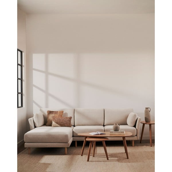 Mizica iz masivne akacije v naravni barvi 60x110 cm Eluana – Kave Home-image-1