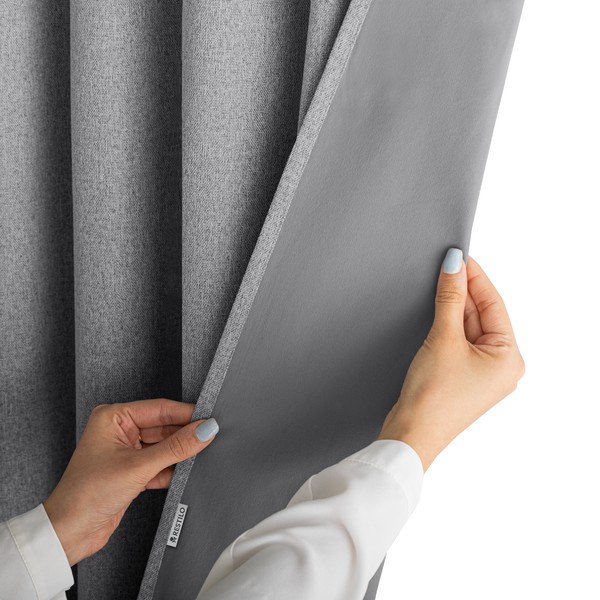 Siva zatemnitvena zavesa 140x250 cm Corita – Restilo-image-4