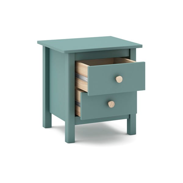 Modrozelena otroška nočna omarica iz masivnega bora Max – Marckeric-image-4