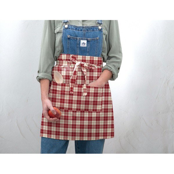 Lanen predpasnik Really Nice Things Delantal de Lino Cuadros-image-1