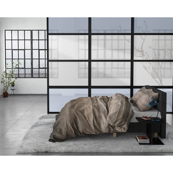 Rjava flanelna posteljnina Sleeptime Marcus Taupe, 140 x 220 cm-image-4