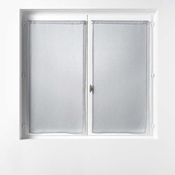 Sive prosojne zavese iz tančice v kompletu 2 ks 60x90 cm Sandra – douceur d'intérieur