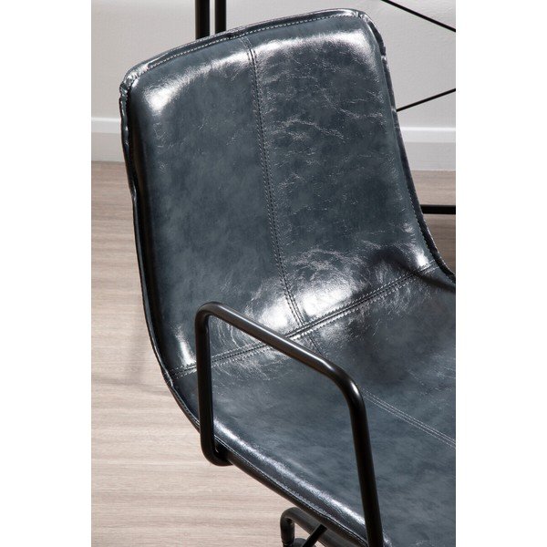 Temno siv pisarniški stol iz umetnega usnja Branson – Premier Housewares-image-4