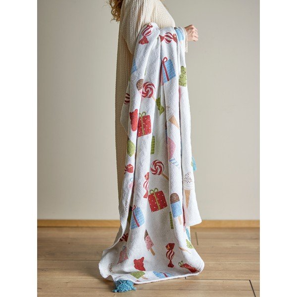 Bela otroška odeja 130x160 cm Sweets – Bloomingville Mini-image-1