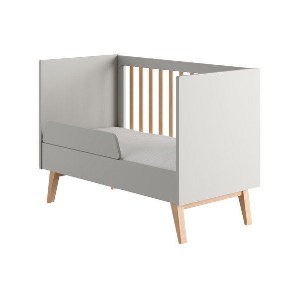 Siva otroška posteljica 60x120 cm Swing – Pinio-image-2