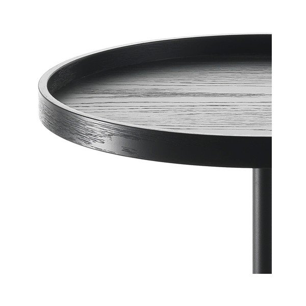 Črna stranska mizica Tomasucci Ambrogio, ⌀ 46 cm-image-2