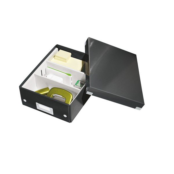 Črna škatla z organizatorjem Leitz Click&Store, dolžina 28 cm-image-3
