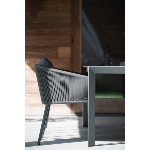 Črn kovinski vrtni stol Omer – Diphano-image-1