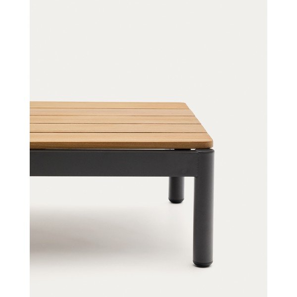 Vrtna klubska mizica iz masivnega tika 57x91 cm Sorells – Kave Home-image-4