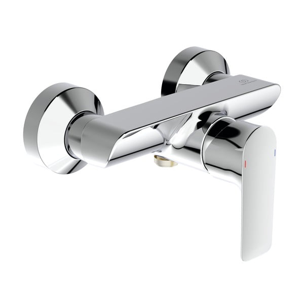 Stenska armatura za tuš v sijajno srebrni barvi Connect Air – Ideal Standard