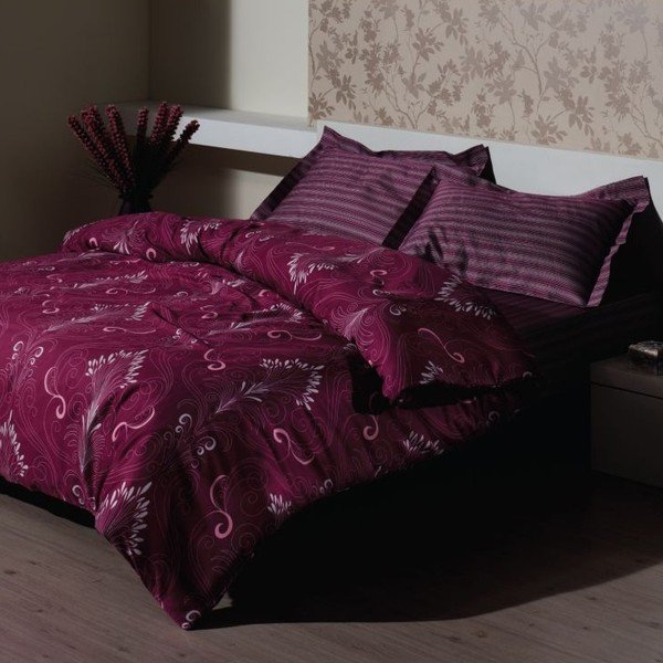 Komplet posteljnine in rjuh Damask Ranforce, 200x220 cm