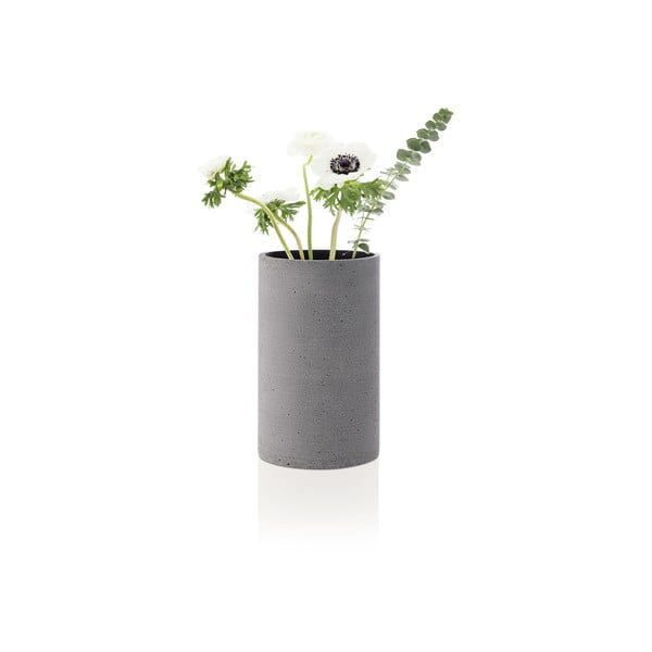 Siva vaza Blomus Bouquet, višina 20 cm