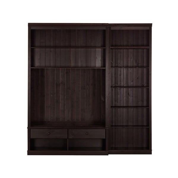 Rjav TV komplet iz masivnega bora 214x223 cm Anita – Støraa