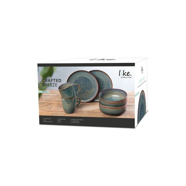 Porcelanast jedilni servis 6 ks Crafted Breeze – like | Villeroy & Boch-image-1