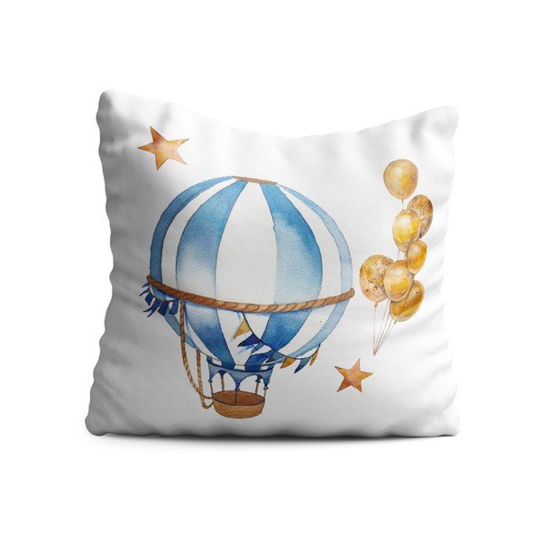 Otroški vzglavnik OYO Kids Air Balloon Adventures, 40 x 40 cm