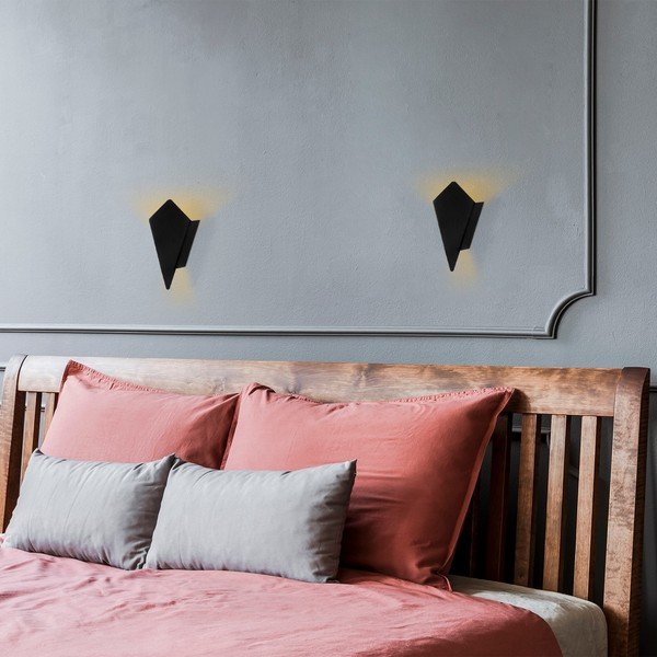 Črna stenska svetilka Cut – Opviq lights-image-3