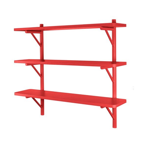 Rdeča stenska polica Tenzo Grain-image-2