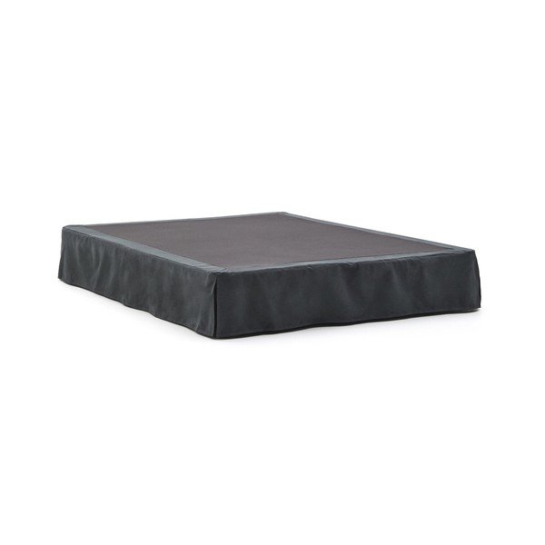 Antracitno siva oblazinjena zakonska postelja 150x190 cm Jaira – Kave Home