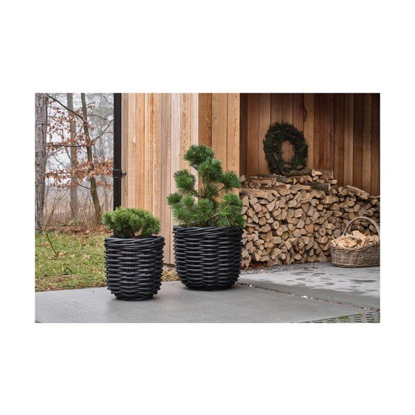 Cvetlični lonci v kompletu 2 ks iz ratana ø 52 cm Vilda – Villa Collection-image-2