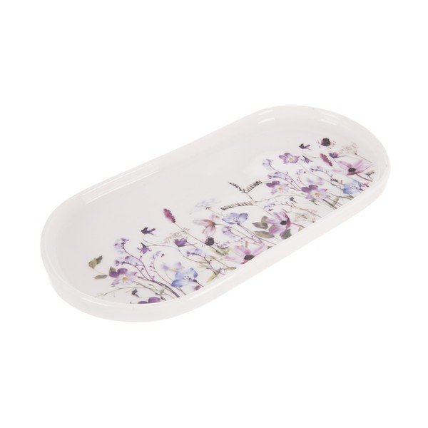 Bel/vijoličen servirni porcelanast krožnik Louka – Orion-image-2