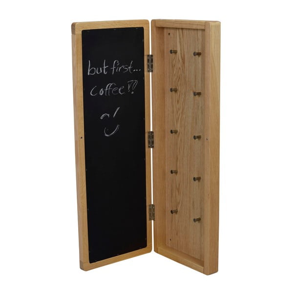 Hrastova omarica za ključe z zrcalom Rowico Metro-image-3