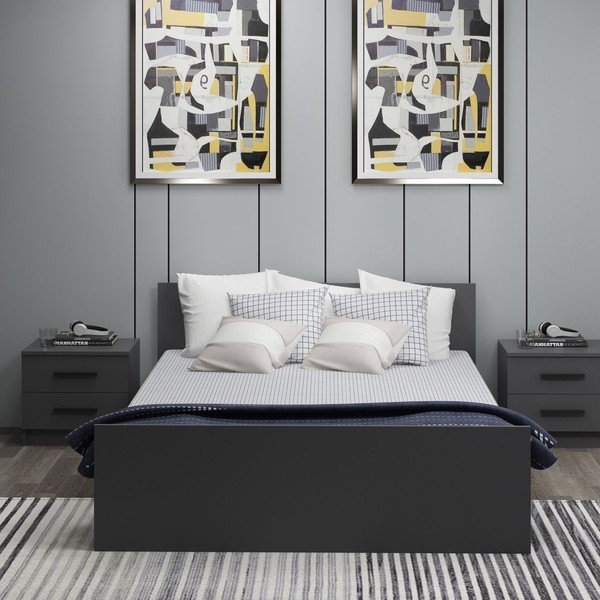 Antracitno siva zakonska postelja 160x200 cm Kale – Kalune Design-image-3