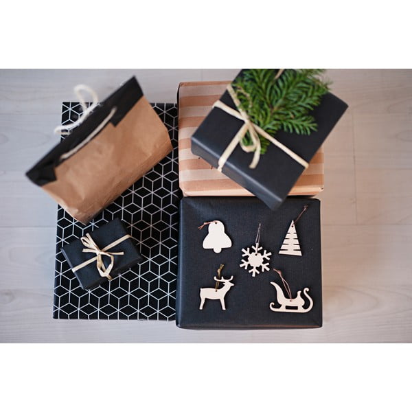 Komplet 10 lesenih božičnih okraskov Spira Medium-image-2