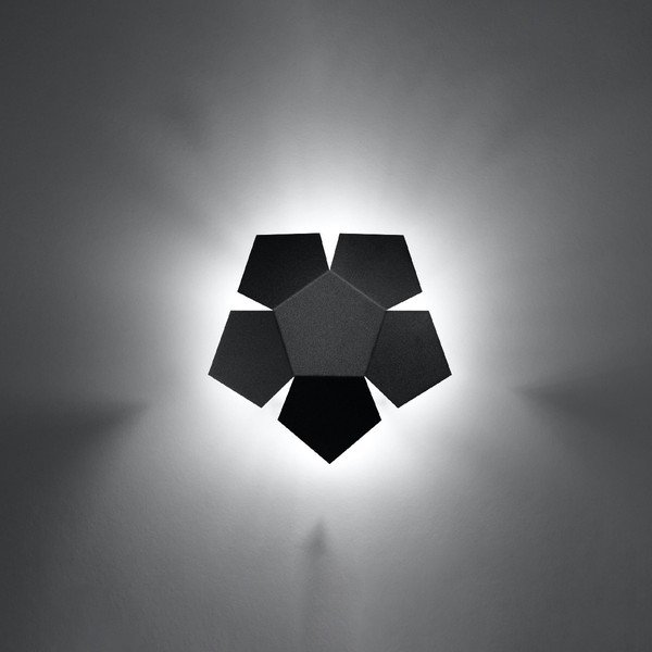 Črna stenska svetilka Izar - Sollux-image-2
