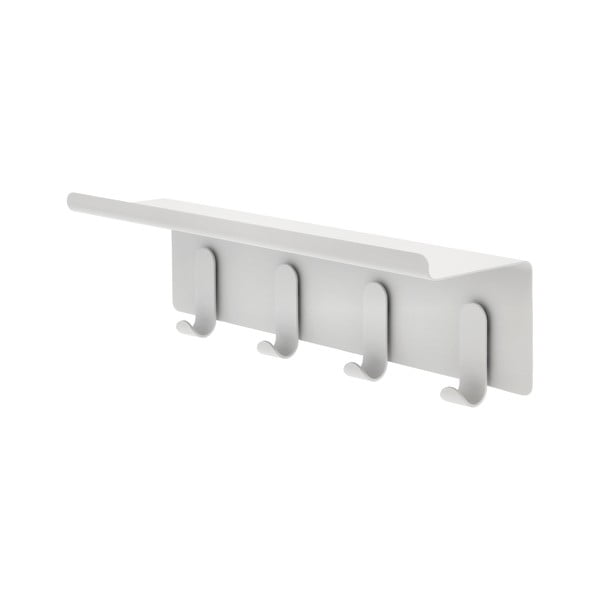 Svetlo siv jeklen stenski obešalnik s polico 11,5 cm A-Hallway – Zone-image-4