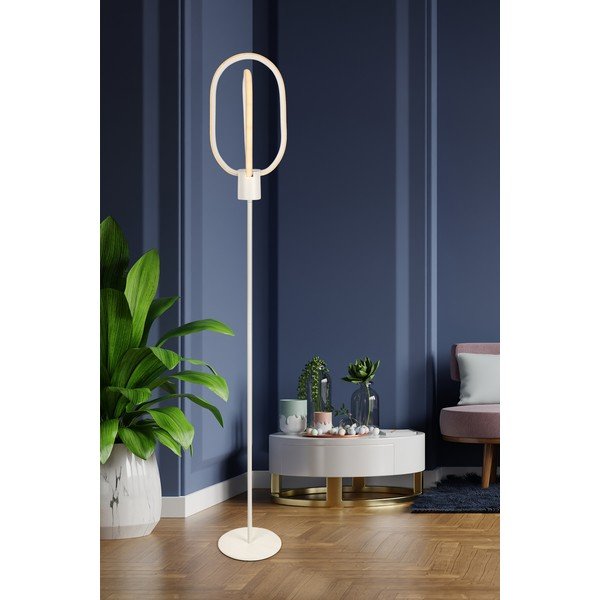 Bela LED stoječa svetilka (višina 132 cm) Goktug – Squid Lighting-image-1