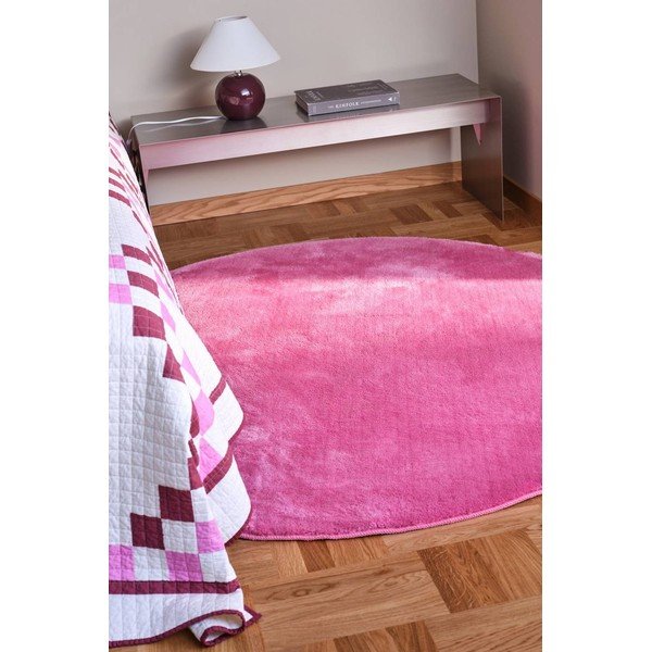 Rožnata okrogla preproga ø 160 cm Coral – Jotex-image-1