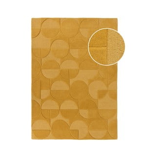 Rumena volnena preproga Flair Rugs Gigi, 200 x 290 cm