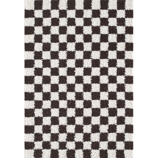 Rjava/kremno bela preproga 80x150 cm Grida – ESTE