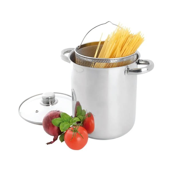 Lonec iz nerjavečega jekla s pokrovko za indukcijo 4 l Anett - Orion-image-1