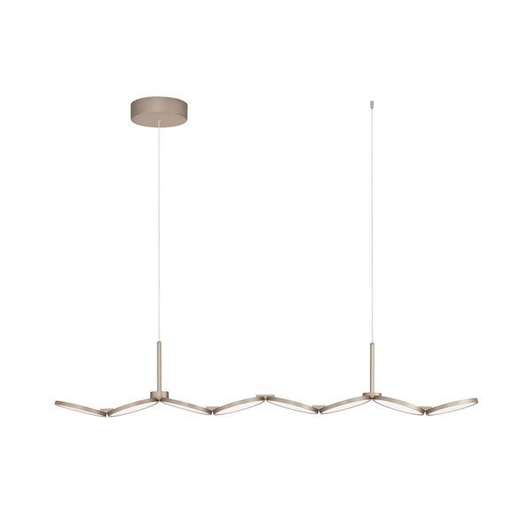 Aluminijasta LED zatemnitvena viseča svetilka v mat zlati barvi Vea – Nova Luce