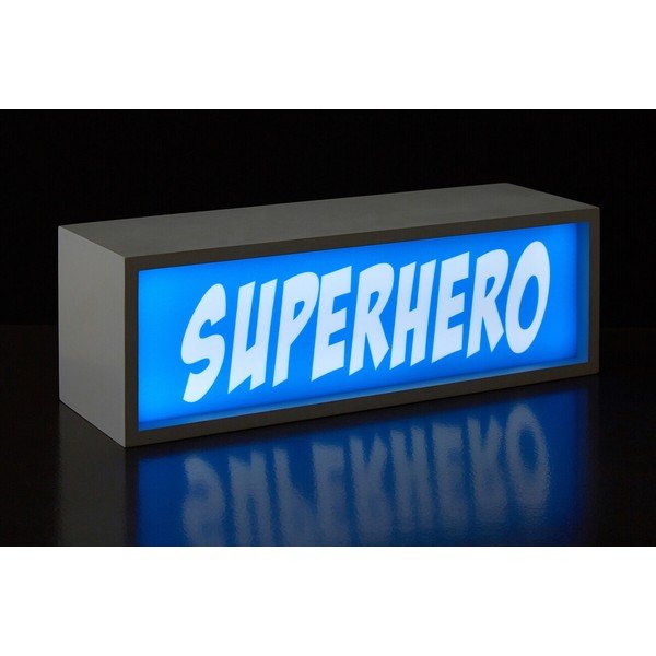 Modra svetlobna dekoracija na baterije Superhero – Premier Housewares-image-1