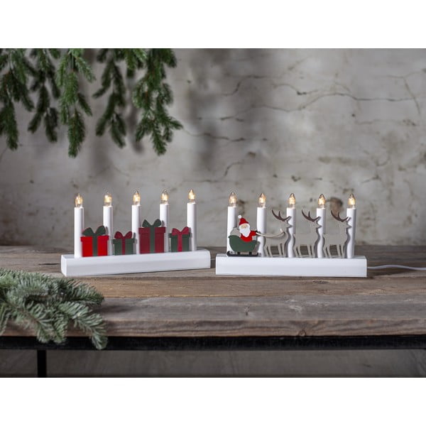 Rdeča/bela božična svetlobna dekoracija z vtikačem Julia – Star Trading-image-2